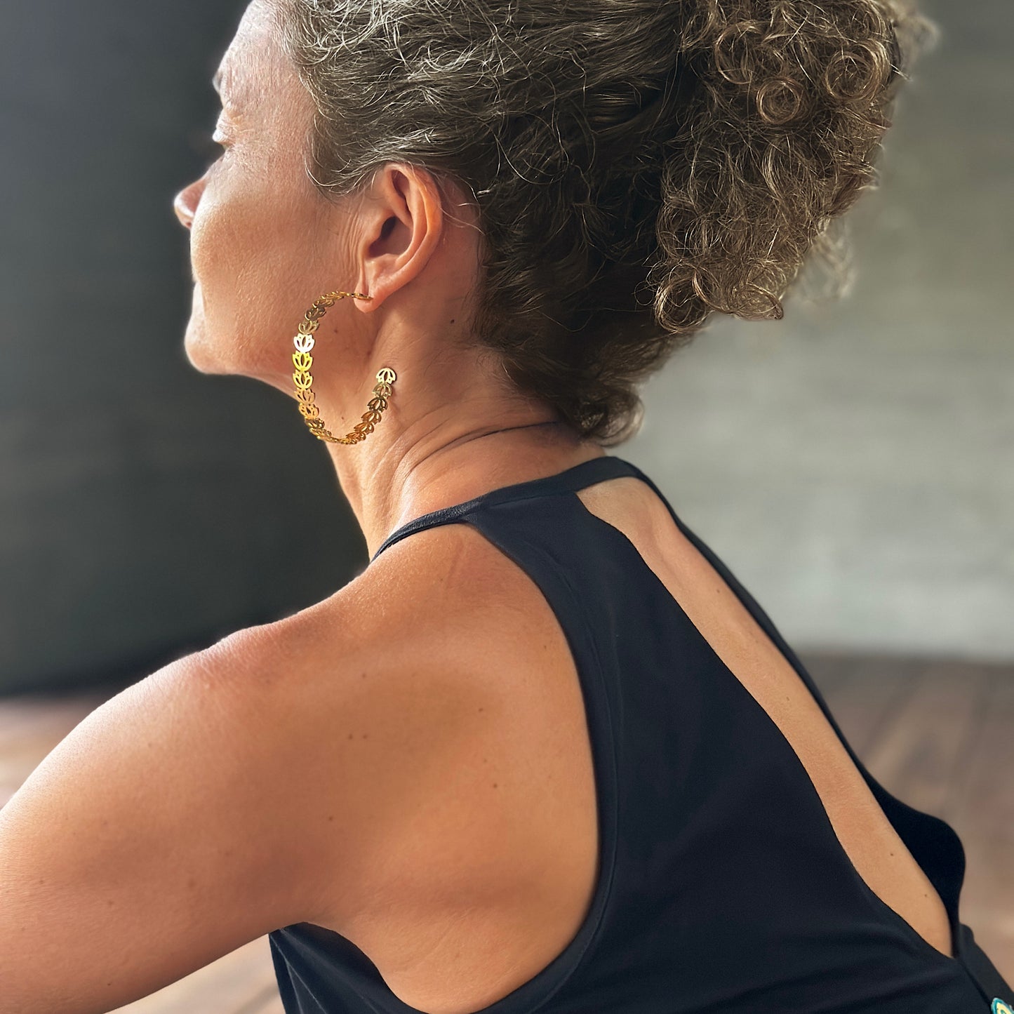 Grand Padma Hoops – Signature Statement Earrings for Spiritual Elegance