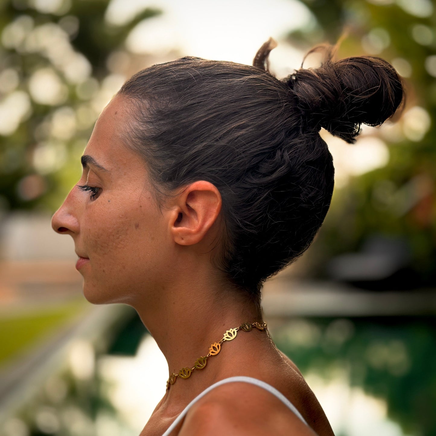Padma Choker – Bold Lotus Yoga Statement Necklace