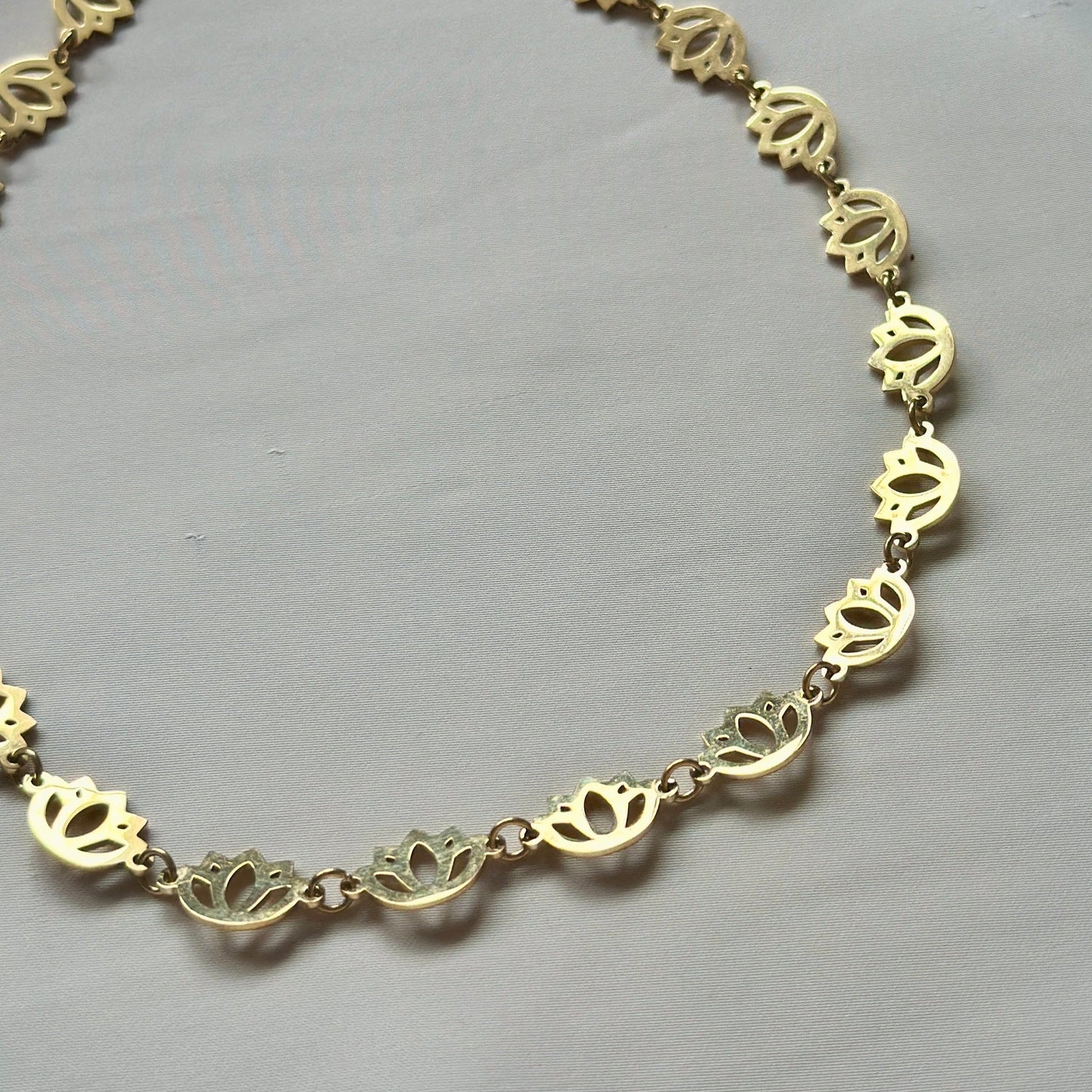 Padma Necklace – Gold Lotus Statement Piece