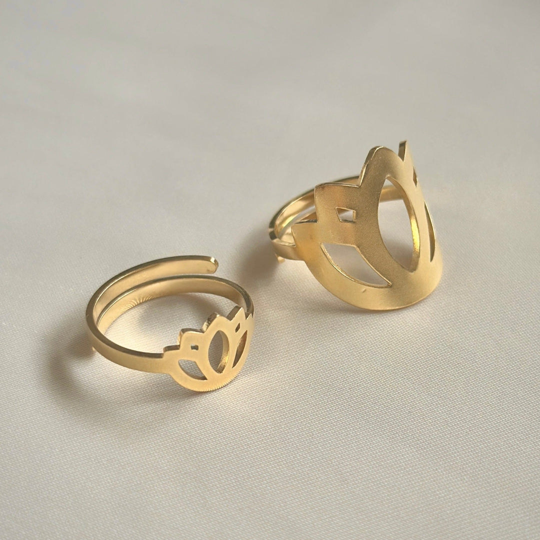 Grand Mudita Band – Bold Adjustable Statement Ring for Mindful Living