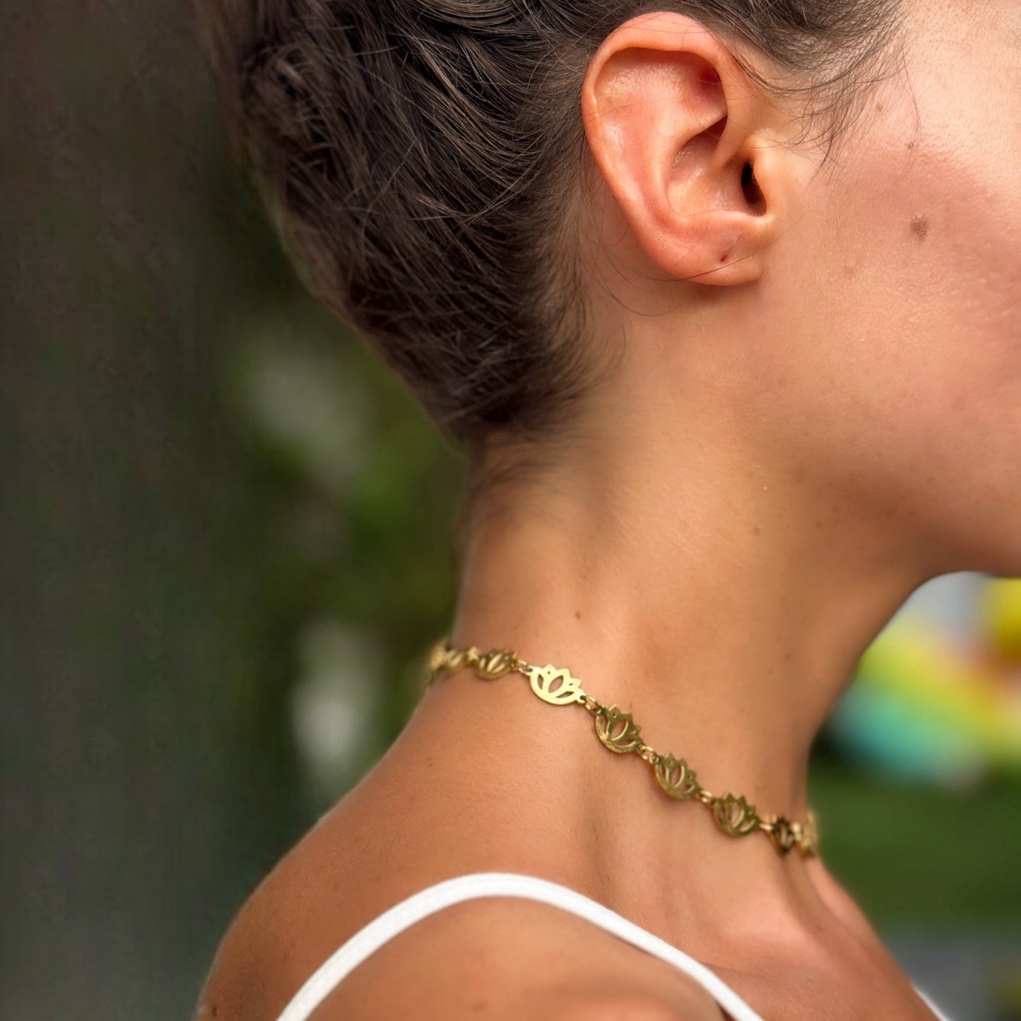 Padma Choker – Bold Lotus Yoga Statement Necklace