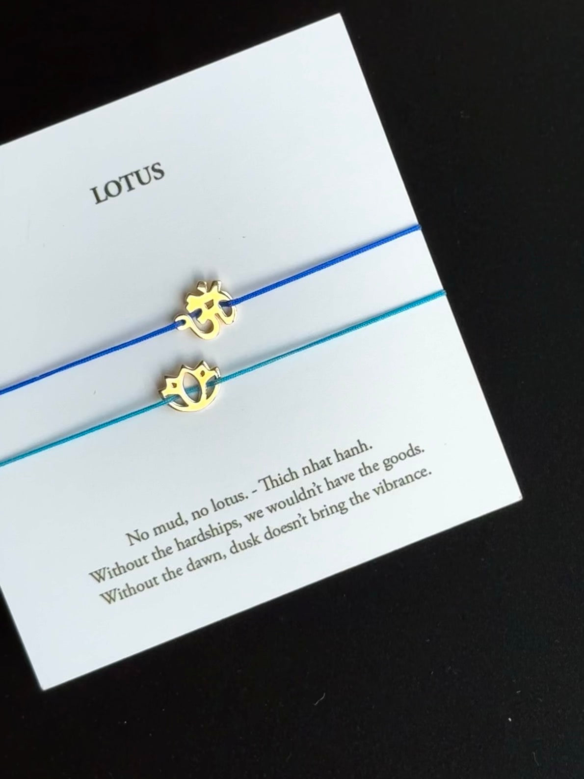 OM All Together Black Bracelet – Chakra Balance Manifestation Gift