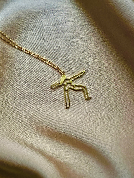 Handmade Yoga Necklace - Warrior 2