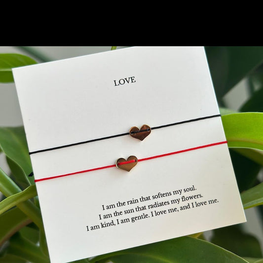 LOVE All Together Black Bracelet – Chakra Balance Manifestation Gift