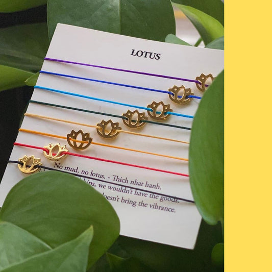 Lotus Solar Plexus Yellow Bracelet – Confidence & Strength Gift