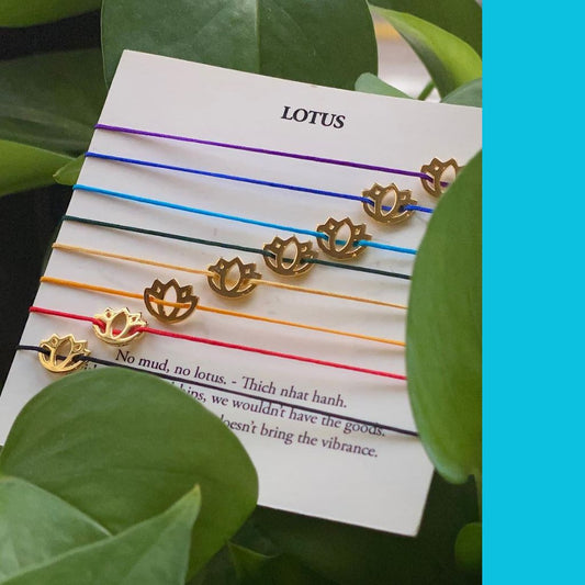 Lotus Throat Blue Bracelet – Truth & Expression, Mindful Jewelry