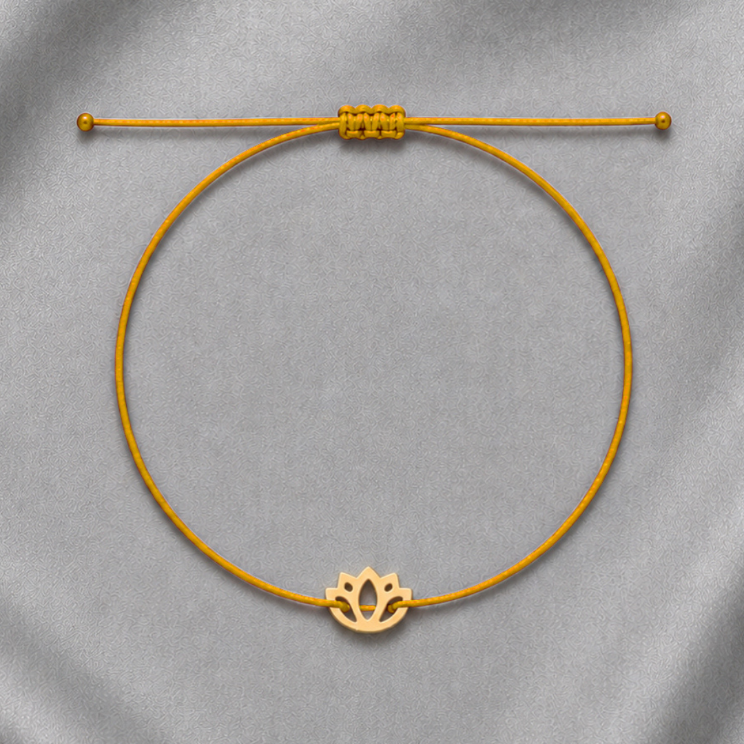 Lotus Solar Plexus Yellow Bracelet – Confidence & Strength Gift