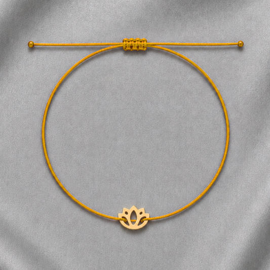 Lotus Solar Plexus Yellow Bracelet – Confidence & Strength Gift