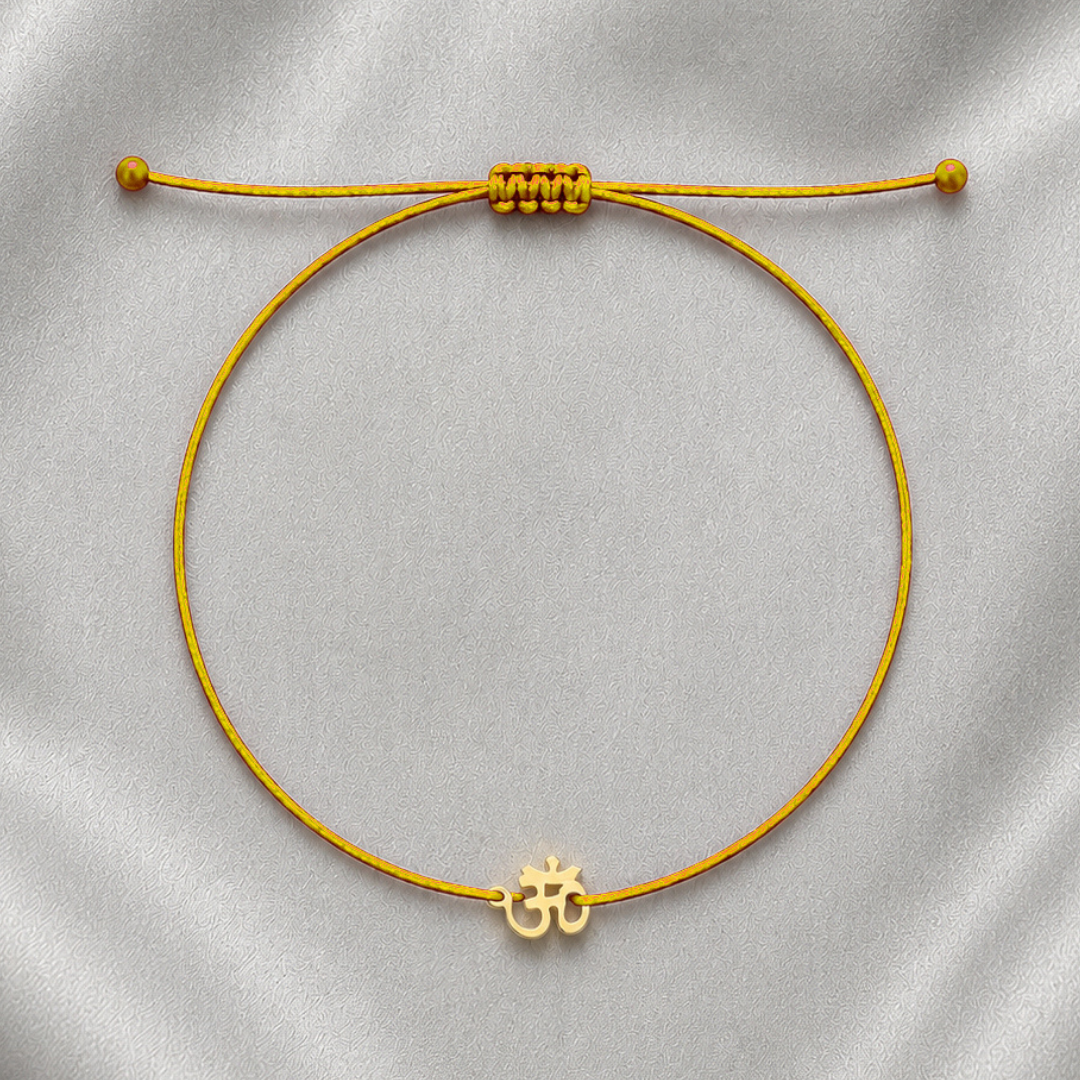 OM Solar Plexus Yellow Bracelet – Confidence & Strength Gift