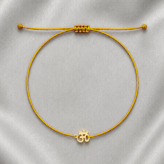 OM Solar Plexus Yellow Bracelet – Confidence & Strength Gift