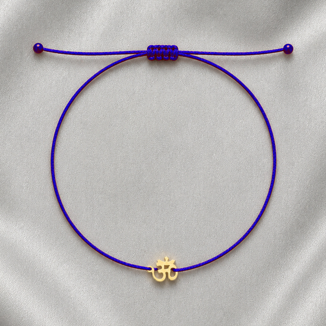 OM Third Eye Indigo Bracelet – Clarity & Awareness Yoga Bracelet