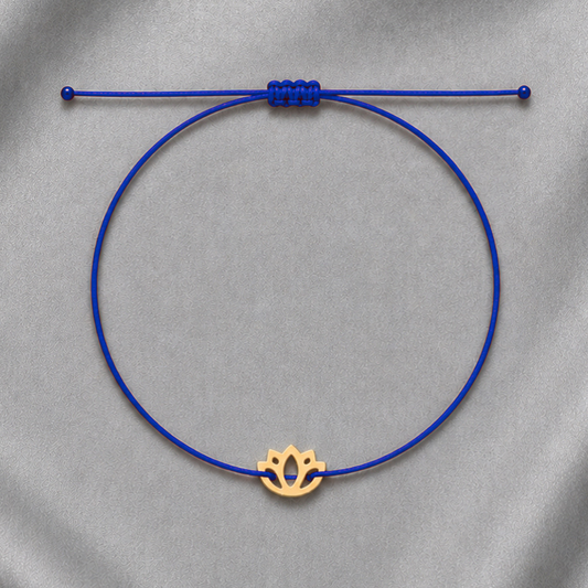Lotus Third Eye Indigo Bracelet – Clarity & Awareness Yoga Bracelet