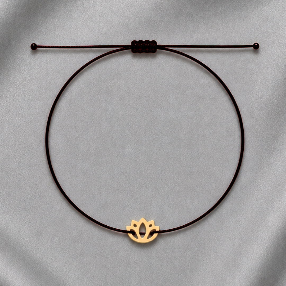 Lotus All Together Black Bracelet – Chakra Balance Manifestation Gift
