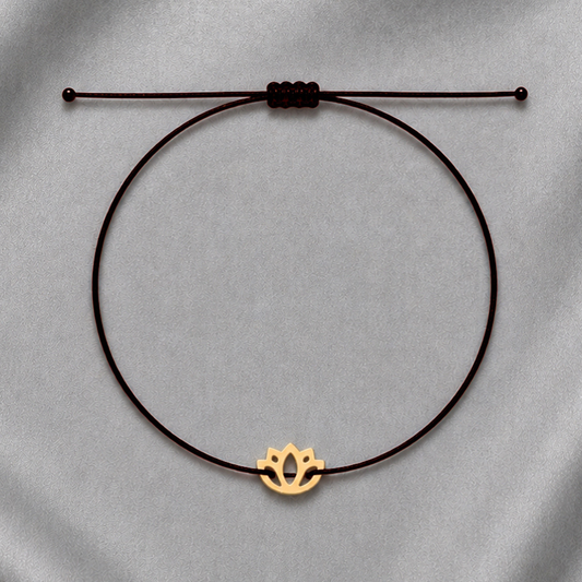 Lotus All Together Black Bracelet – Chakra Balance Manifestation Gift