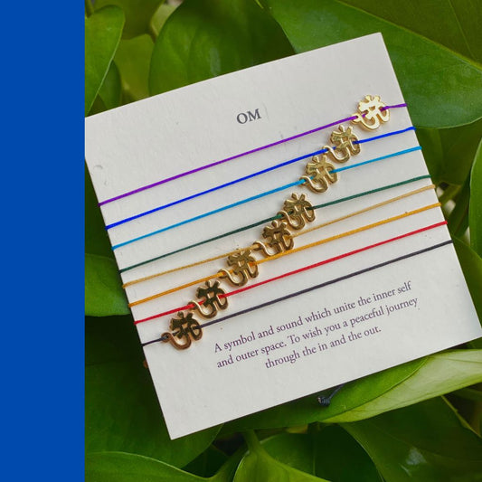 OM Third Eye Indigo Bracelet – Clarity & Awareness Yoga Bracelet