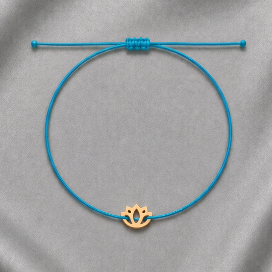 Lotus Throat Blue Bracelet – Truth & Expression, Mindful Jewelry