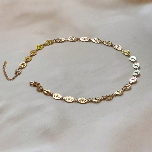 Padma Choker – Bold Lotus Yoga Statement Necklace