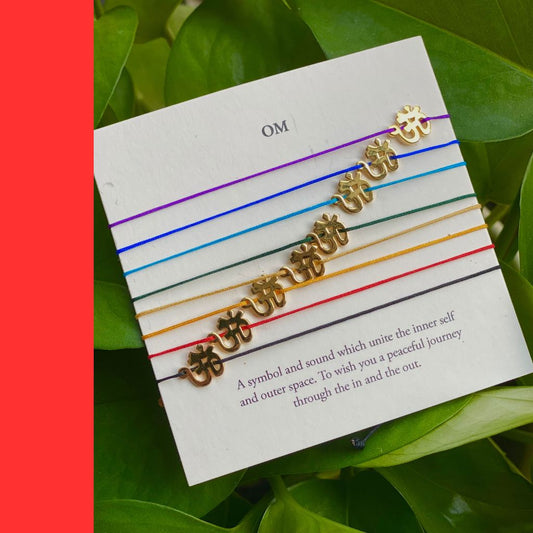 OM Root Red Chakra Bracelet – Grounding & Safety