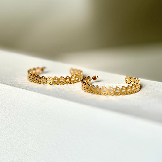 Grand Padma Hoops – Signature Statement Earrings for Spiritual Elegance