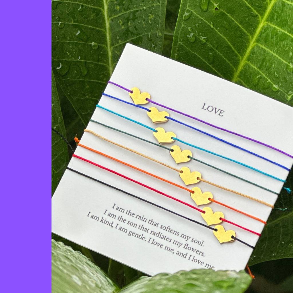 LOVE Crown Purple Chakra Bracelet – Creativity & Joy