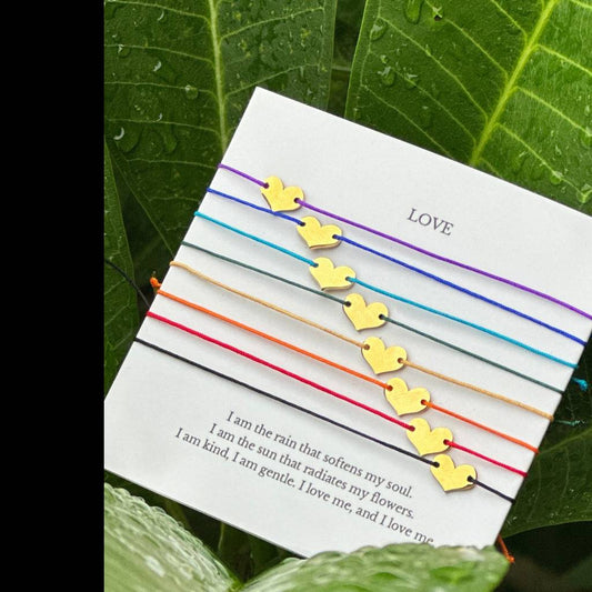 LOVE All Together Black Bracelet – Chakra Balance Manifestation Gift