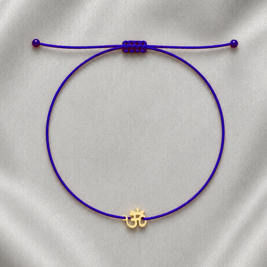 OM Crown Purple Chakra Bracelet – Creativity & Joy