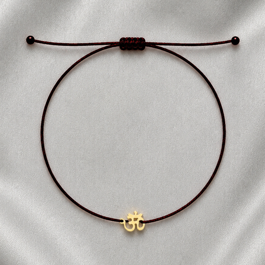 OM All Together Black Bracelet – Chakra Balance Manifestation Gift